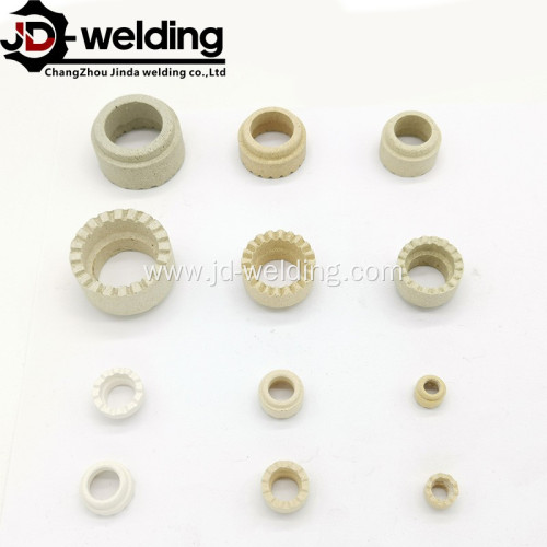 Ceramic ferrules for stud welding